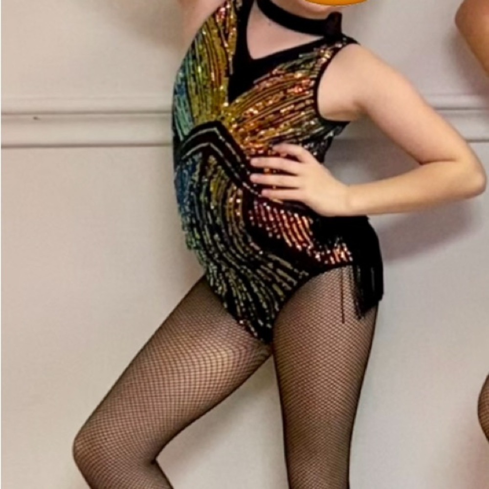 Colorful Sequin Kids Costume